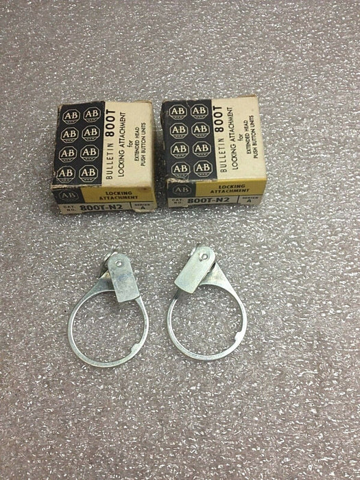 2 Allen-Bradley 800T-N2 Padlocking Attachments For Pushbutton