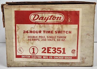 Dayton 2E351 Time Switch
