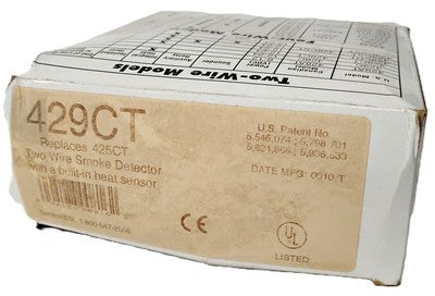 GE ESL 429CT 12-24 V DC 2-Wire Smoke Detector w/ Built-In Heat Sensor