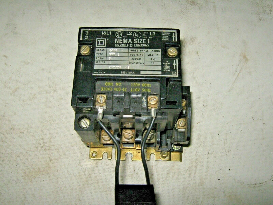 Square D 8502-SC02-V06 Contactor