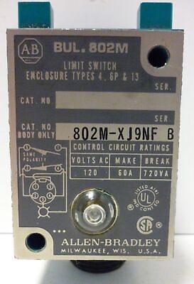 Allen-Bradley 802M-XJ9NF Limit Switch (Switch Only