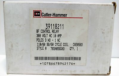 Ingersoll Rand / Cutler-Hammer 39118211 / BF31Z8 BF Relay