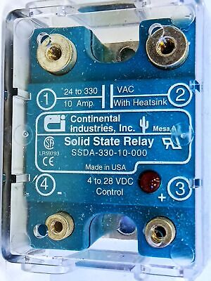 Continental Industries SSDA-330-10-000 Solid State Relay with Heat Sink