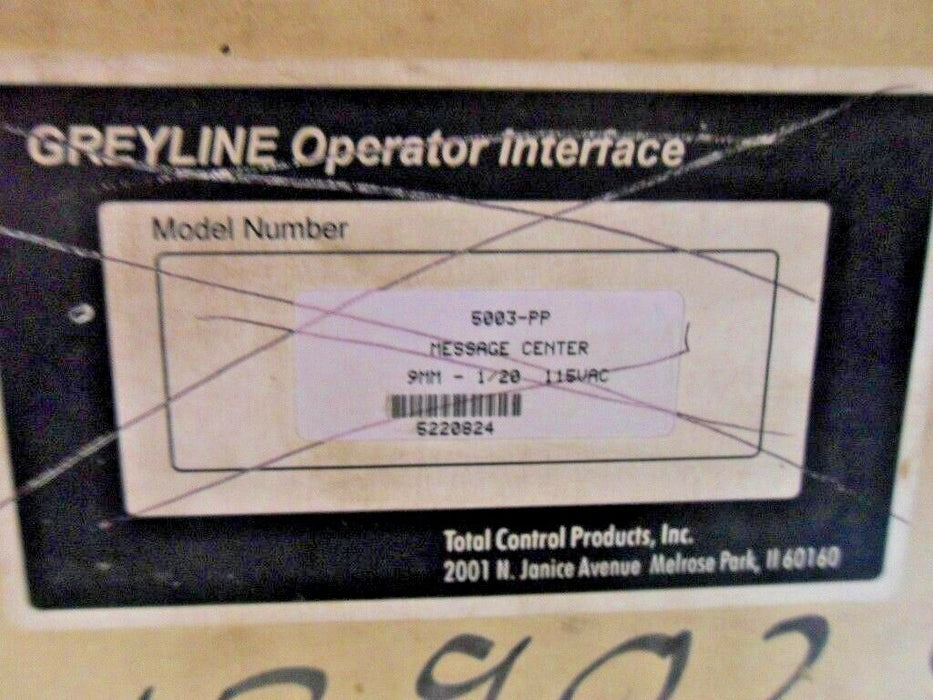 1 Cincinnati ELECTROSYSTEMS GREYLINE 129024 MESSAGE CENTER