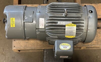 Baldor 230/460 V 3 PH 1140 RPM 7.5 HP 215T Frame TE Motor w/ Stearns Brake