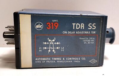 ATC 319-TDR-SS 120/240 V AC 0-10 Second Adjustable Delay-On Time Delay Relay