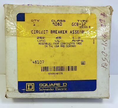 Square D 9080-GCB-12 250VAC/65VDC 1.2 A Circuit Breaker