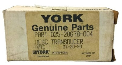 York 025-28678-004 Pressure Transducer
