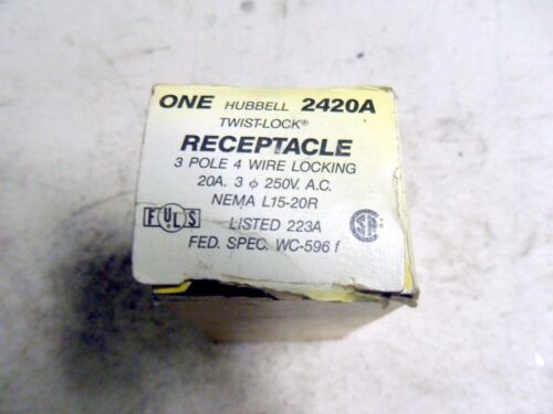 Hubbell 2420A RECEPTACLE