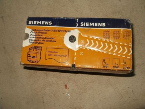 1 Siemens 3VE1015-2GU00 MOTOR PROTECTOR