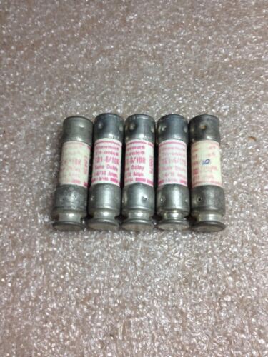 5 Gould Shawmut Tri-onic TR-6/10R Fuses