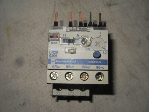 Telemecanique LR2-K0306 575 V AC 0.8-1.2 A Adjustable Overload Protection Relay