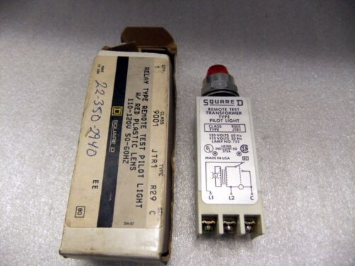 Square D Relay Type Pilot Light 9001-JTR1
