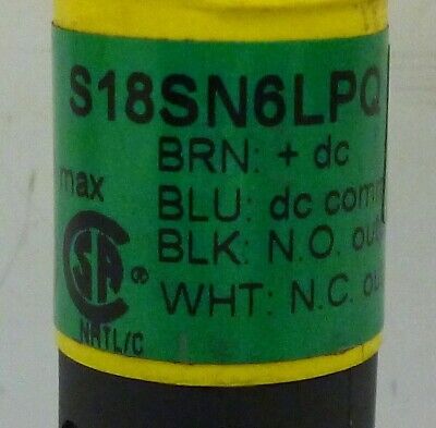 Banner Engineering S18SN6LPQ Photoelectric Proximity Sensor