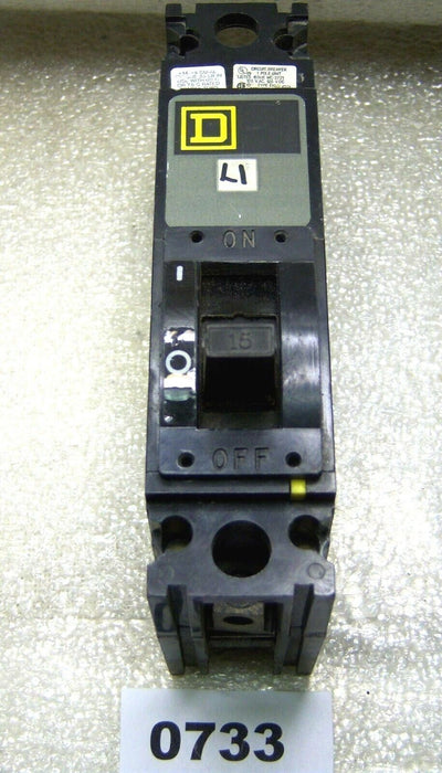 Square D Circuit Breaker FAL12015 1P 15A 120V