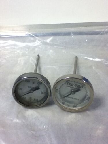 LOT OF 2 TEL-TRU TEL-TRU AND WESTON THERMOMETERS