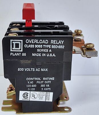 Square D 9065 SEO-6B2 Overload Protection Relay