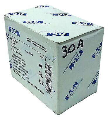Eaton FAZ-D30/3 480/277 V AC 30 A 3 Pole Miniature Supplementary Protector