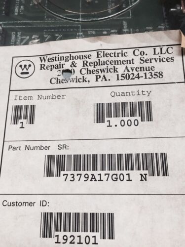 Westinghouse 7379A17G01 Circuit Board
