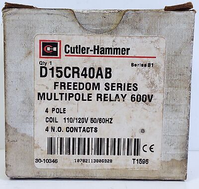Cutler-Hammer D15CR40AB FREEDOM SERIES Ser B1 Multipole 600 V Relay