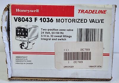 Honeywell V8043F1036 TRADELINE Motorized Valve