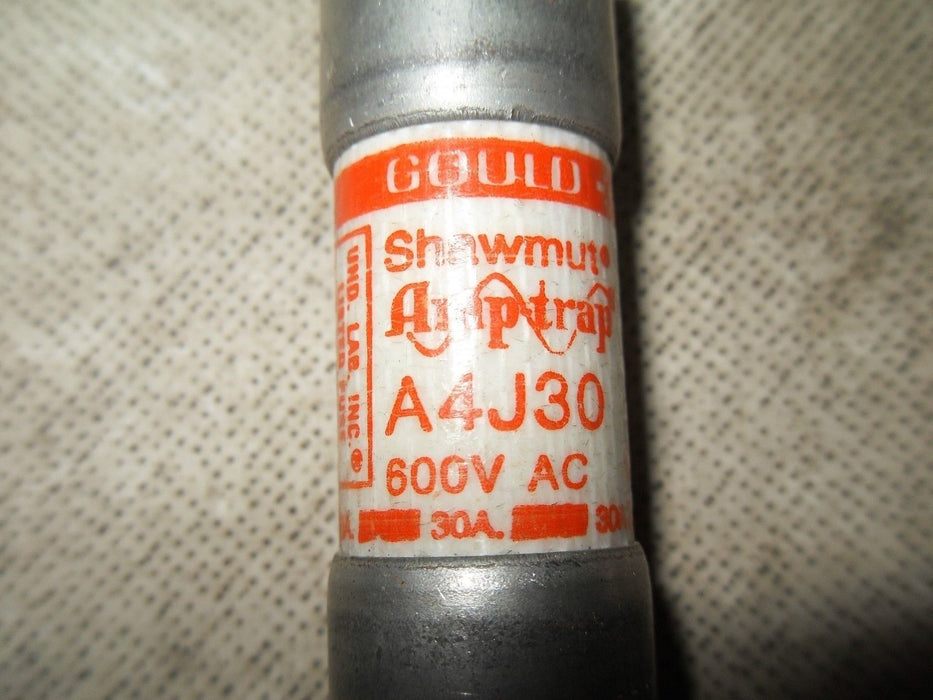5 Gould A4J30 600VAC 30A Fuses