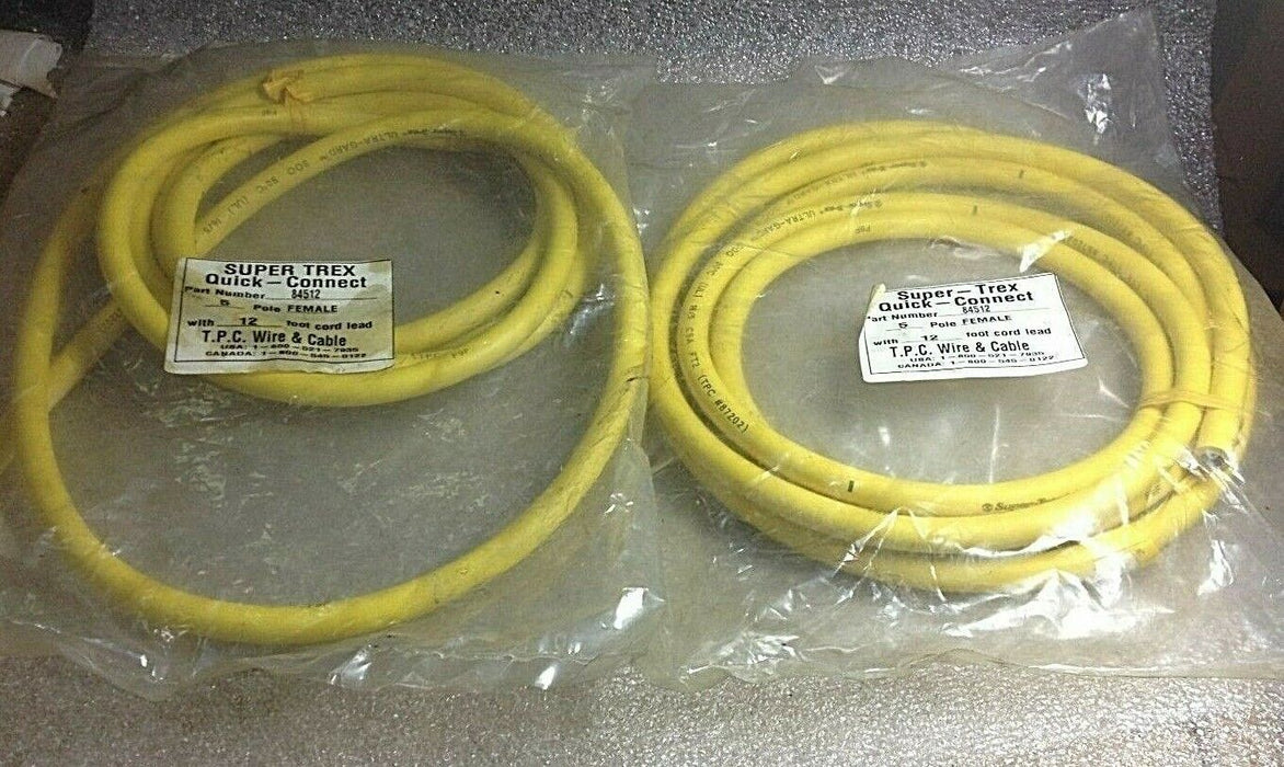 2 Super-Trex 84512 Quick-Connect Cables