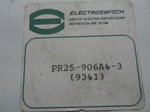 1 Electro Switch Pr25-906A4-3 Trap Door Heater Switch