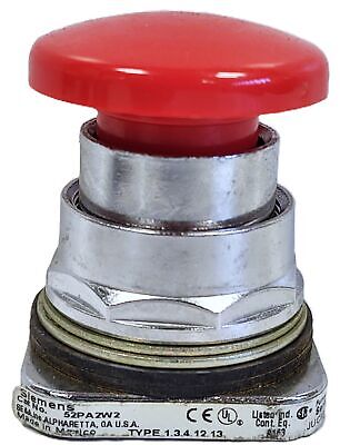 Siemens 52PA2W2 Red Push-Pull E-Stop Actuator