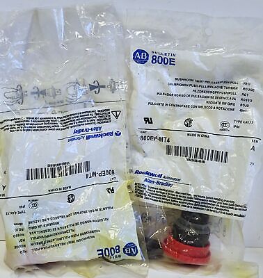 Allen-Bradley 800EP-MT4 Red Non-Illuminated Push Button