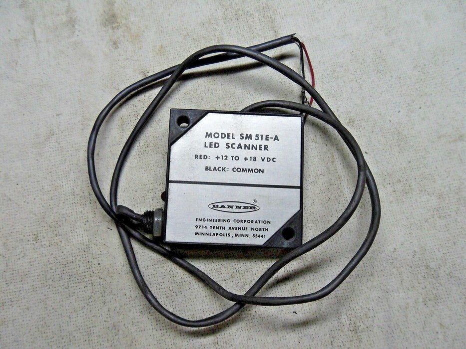 Banner Engineering SM51E-A LED Scanner Opposed Mode Sensor