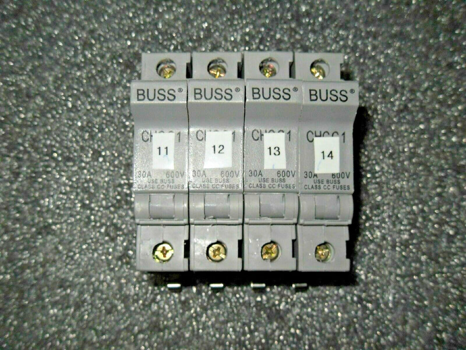 4 Bussmann CHCC1 30A 600V Fuse Holders