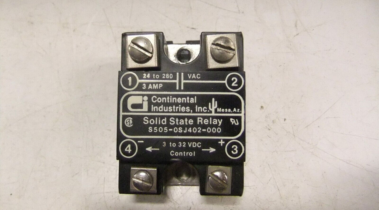 Continental Industries S505-0SJ402-000 Solid State Relay