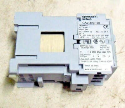Sprecher And Schuh CA7-12D-10 Contactor