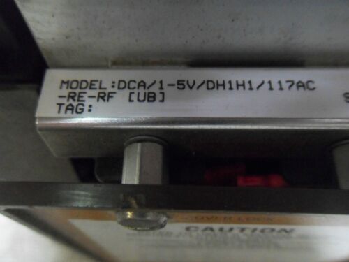 1 MOORE INDUSTRIES DCA/1-5V/DH1H1/117AC-RE-RF DC CURRENT ALARM