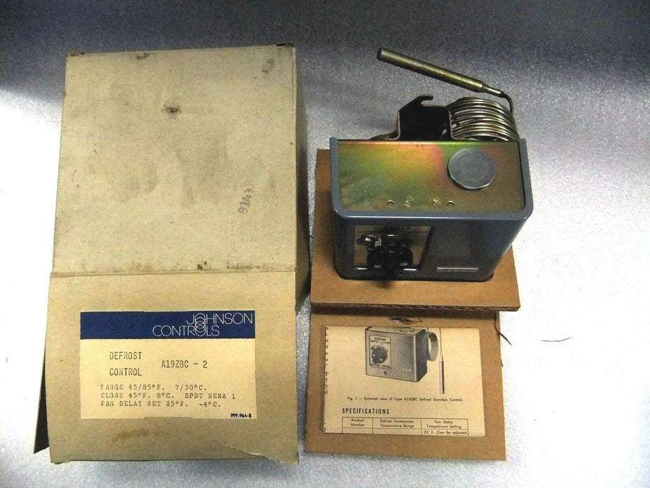 Johnson Controls Defrost Control A19ZBC-2 45-85F