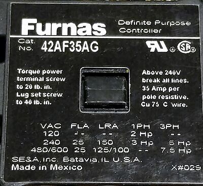 Furnas 42AF35AG Definite Purpose Contactor