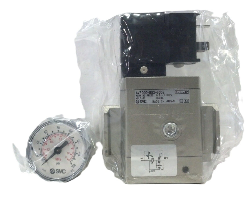 SMC AV3000-N03-5DOZ Soft Start Pneumatic Solenoid Valve
