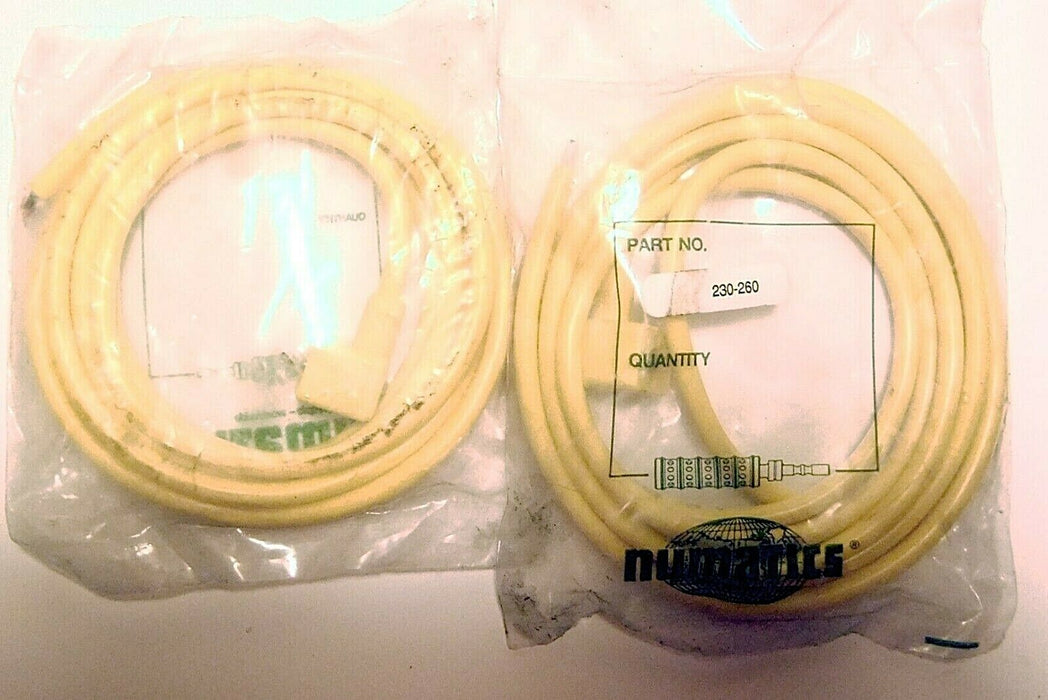 2 Numatics 230-260 Solenoid Valve Cable Cordset