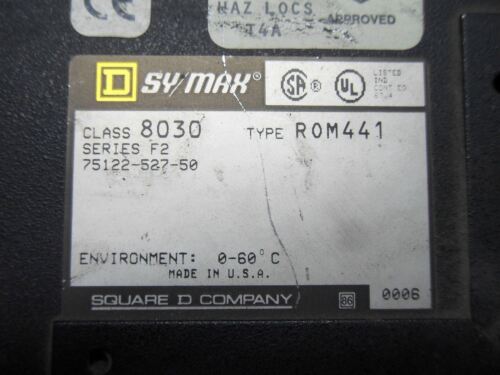 1 Square D SY/MAX ROM-441 SERIES F2 OUTPUT MODULE