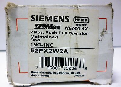 Siemens 52PX2W2A Push/Pull Button