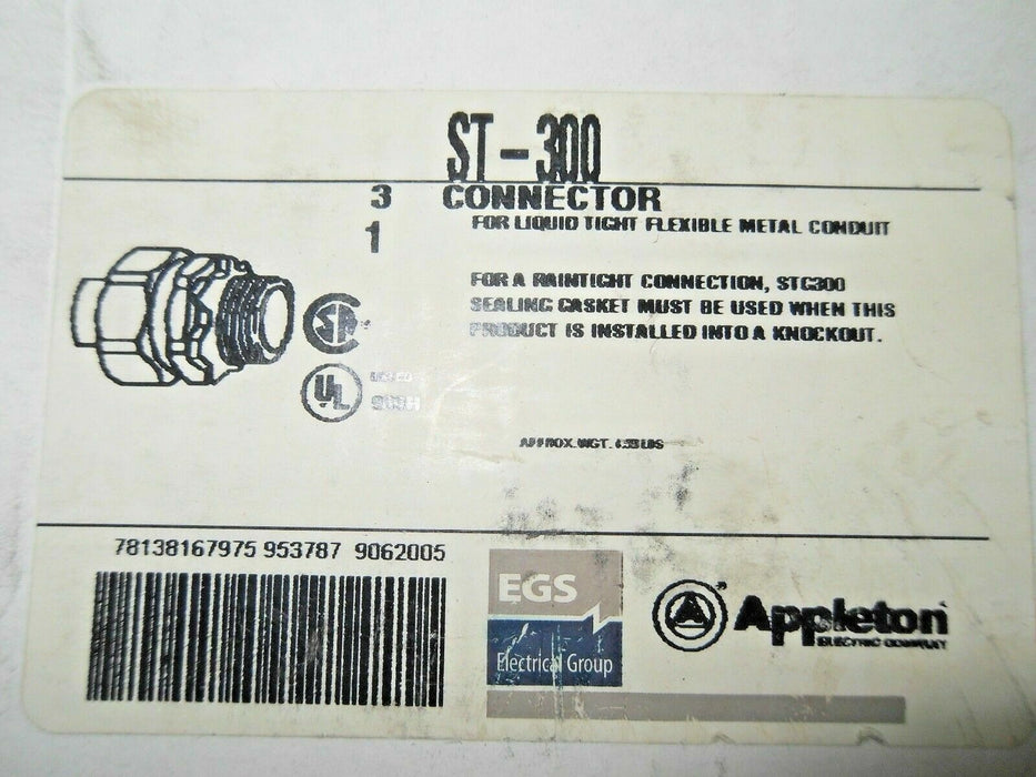 Appleton ST-300 Conduit Connector