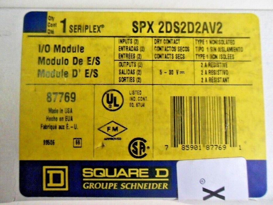 Square D SPX2DS2D2AV2 Seriplex Module I/O
