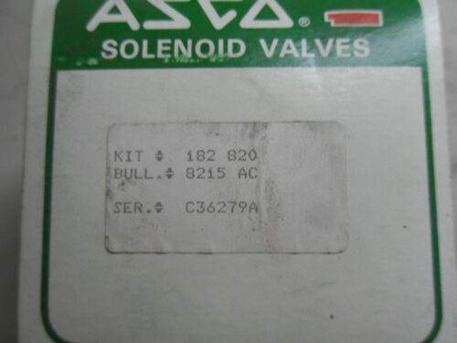 ASCO 182820 Rebuild Kit for 8215