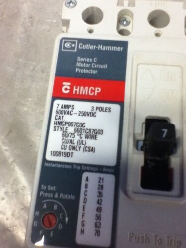 Cutler-Hammer HMCP007C0C CIRCUIT BREAKER