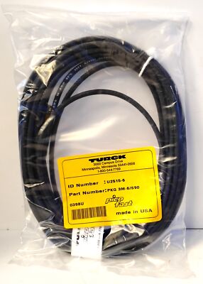 Turck PKG 3M-6/S90 PKG 3M-6/S90 6 m Plc Cable with One M8 PICOFAST Connector
