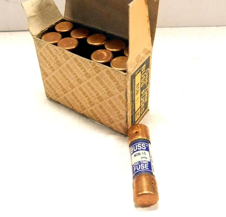 Bussmann Fuses NON15 250V 15A One-Time Only Fuses