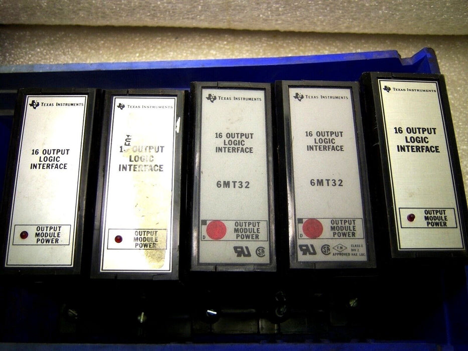 5 Texas Instruments 6MT32 Output Modules
