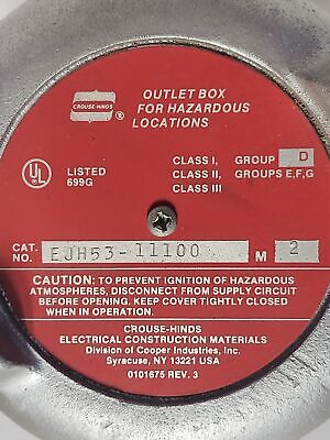 Crouse-Hinds EJH53-11100 Diaphragm Pressure Switch