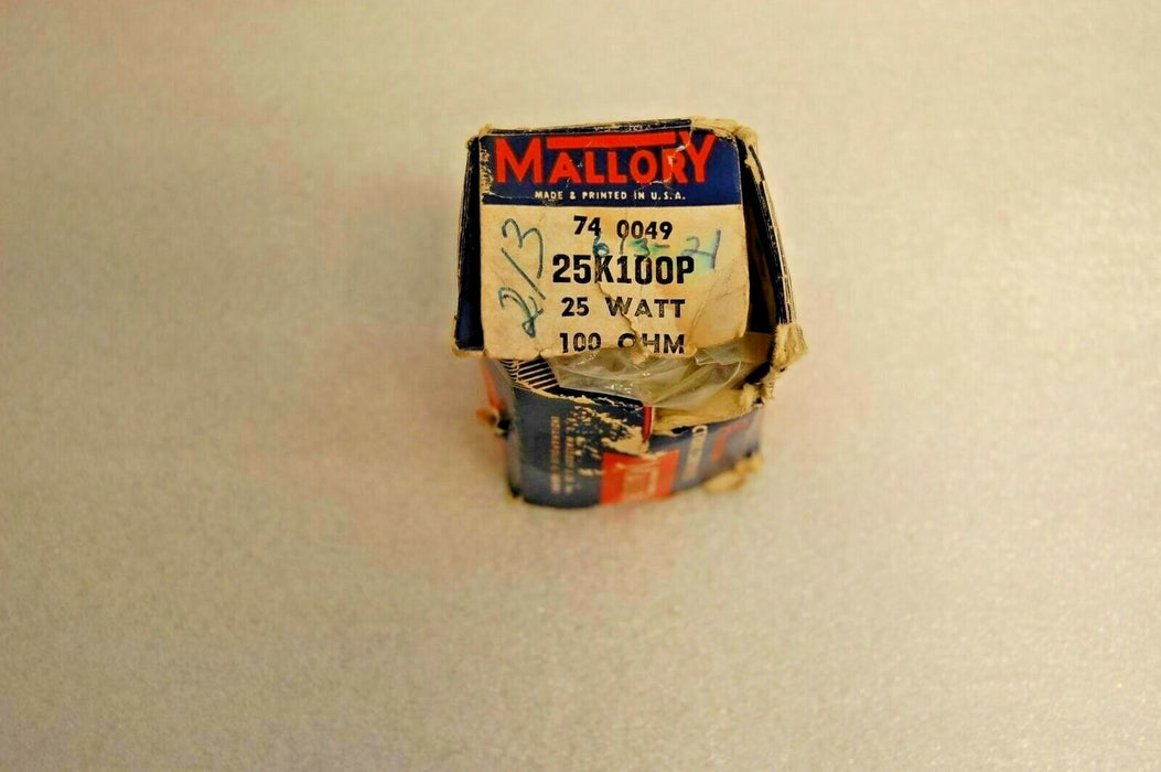 Mallory 25K100P 100 OHM Control